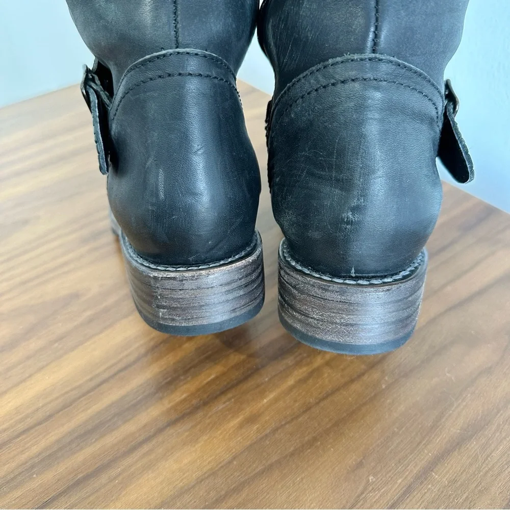 Freebird Denmark Boots tall over the knee leather shearling lined warm